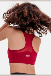 Angel Racerback Sports Bra - Red-Araa Active